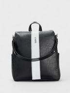 ZOE black and white-раница в черен цвят