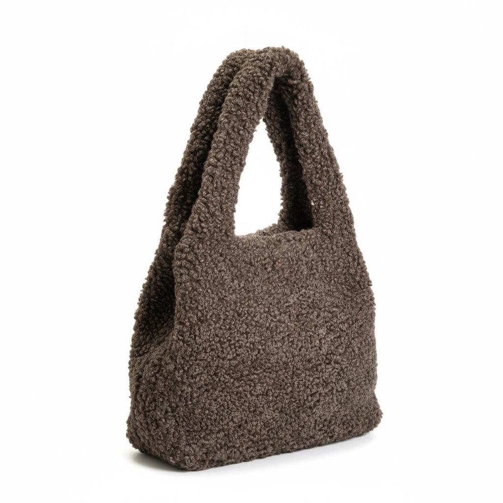 Ida чанта от кафяв каракул